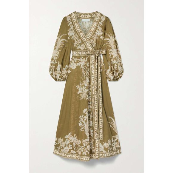Zimmermann Dresses & Skirts - ZIMMERMANN Anneke floral-print cotton-voile wrap midi dress